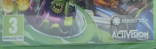 Crash Team Racing Nitro-Fueled, the PEGI square on its front