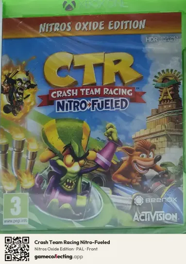 Crash Team Racing Nitro-Fueled Xbox One, PAL box front