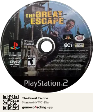 The Great Escape PlayStation 2, NTSC disc