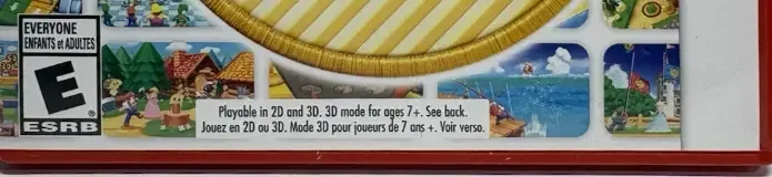 Mario Party: The Top 100, the ESRB box on its front