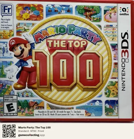 Mario Party: The Top 100 Nintendo 3DS, NTSC box front