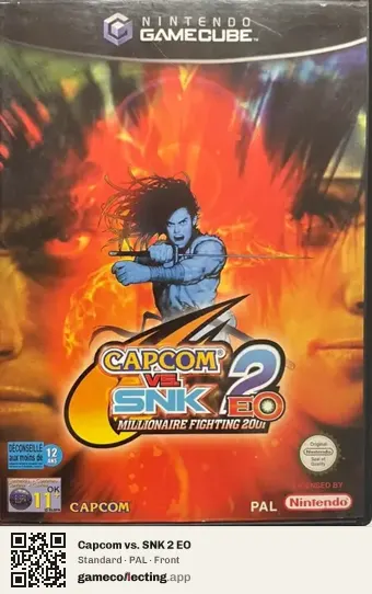 Capcom vs. SNK 2 EO Nintendo GameCube, PAL box front
