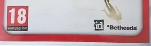Rage, the PEGI square on its front
