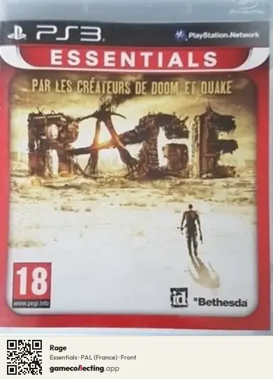 Rage PlayStation 3, France box front