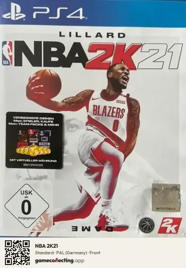 NBA 2K21 PlayStation 4, Germany box front