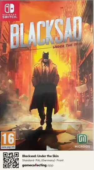 Blacksad: Under the Skin Nintendo Switch, Germany box front