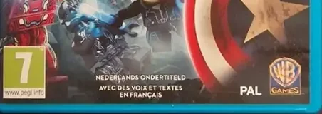 LEGO Marvel's Avengers, the PEGI square on its front