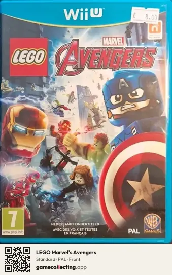 LEGO Marvel's Avengers Nintendo Wii U, PAL box front
