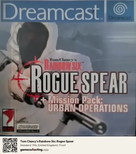 Tom Clancy's Rainbow Six: Rogue Spear Sega Dreamcast, United Kingdom box front