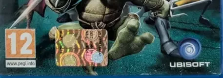 Teenage Mutant Ninja Turtles: Smash-Up, the PEGI square on its front