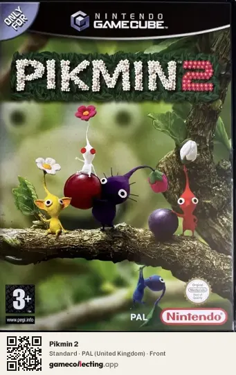 Pikmin 2 Nintendo GameCube, United Kingdom box front