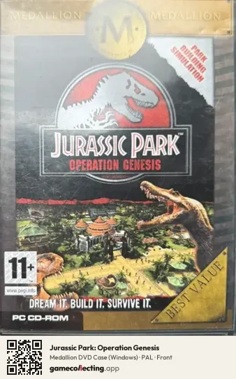 Jurassic Park: Operation Genesis Computer, PAL box front