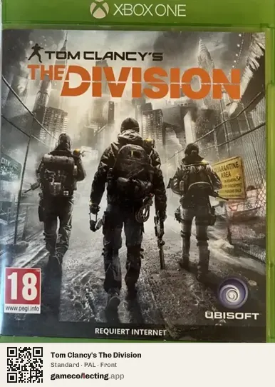 Tom Clancy's The Division Xbox One, PAL box front