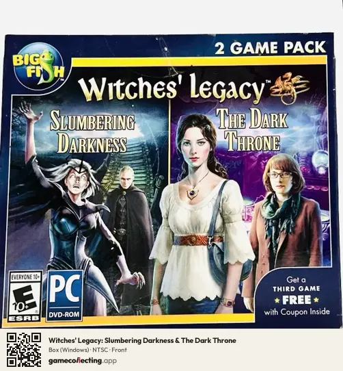 Witches' Legacy: Slumbering Darkness & The Dark Throne Computer, NTSC box front