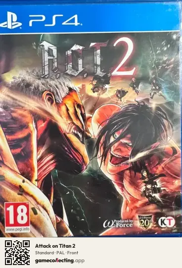 Attack on Titan 2 PlayStation 4, PAL box front