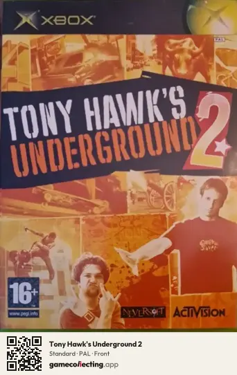 Tony Hawk's Underground 2 Xbox, PAL box front