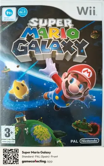 Super Mario Galaxy Nintendo Wii, Spain box front
