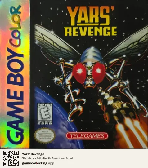 Yars' Revenge Game Boy Color, North America box front