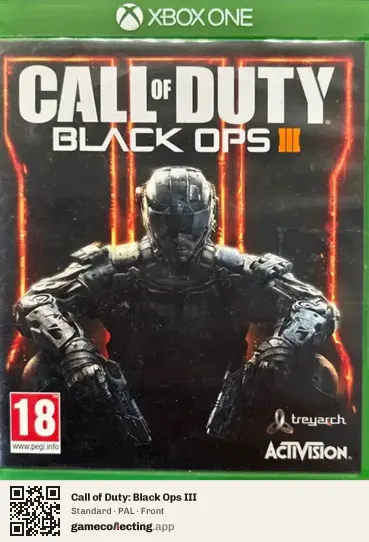 Call of Duty: Black Ops III Xbox One, PAL box front