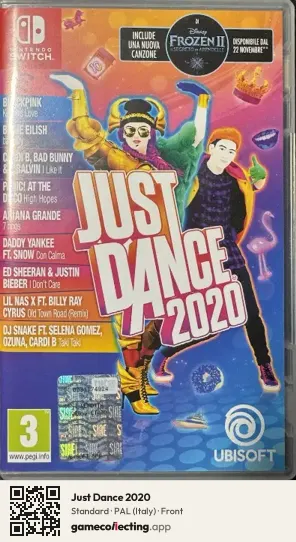 Just Dance 2020 Nintendo Switch, Italy box front