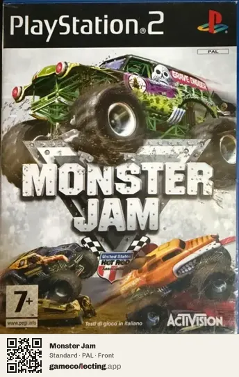 Monster Jam PlayStation 2, PAL box front