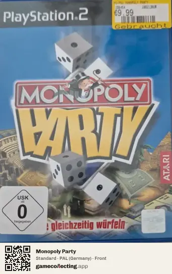 Monopoly Party PlayStation 2, Germany box front