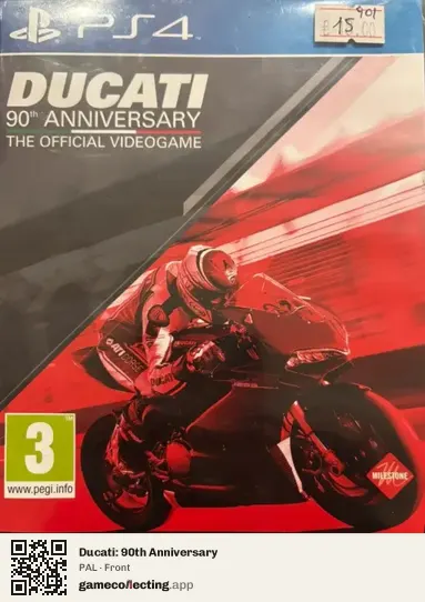 Ducati: 90th Anniversary PlayStation 4, PAL box front