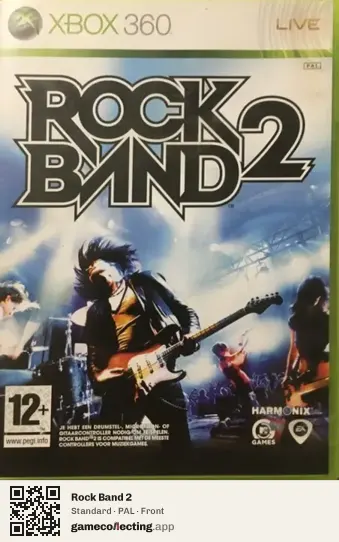 Rock Band 2 Xbox 360, PAL box front