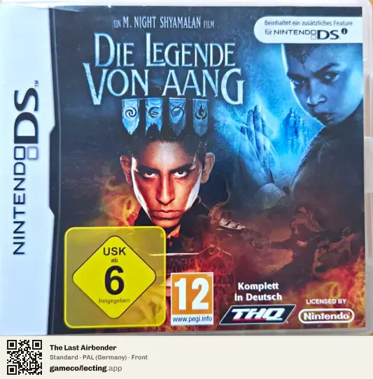 The Last Airbender Nintendo DS, Germany box front