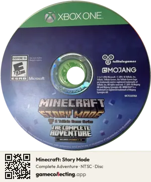 Minecraft: Story Mode Xbox One, NTSC disc