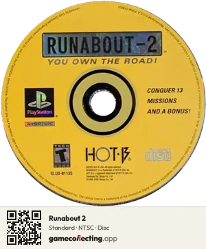 Runabout 2 PlayStation, NTSC disc