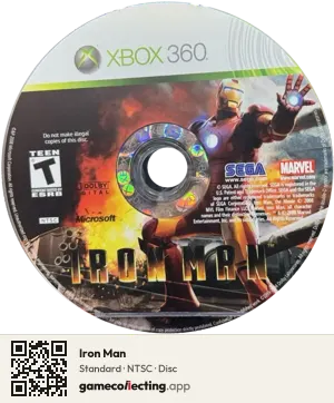 Iron Man Xbox 360, NTSC disc