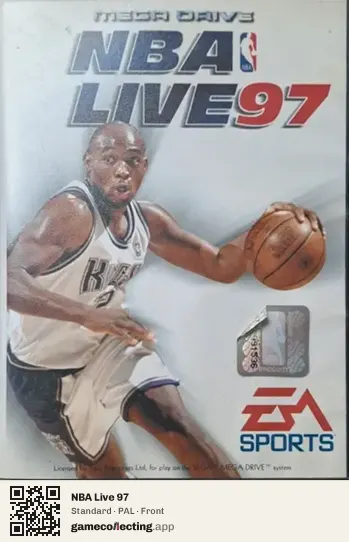 NBA Live 97 Sega Mega Drive / Genesis, PAL box front
