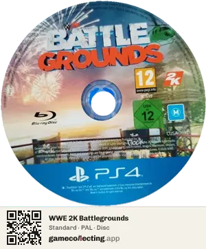 WWE 2K Battlegrounds PlayStation 4, PAL disc
