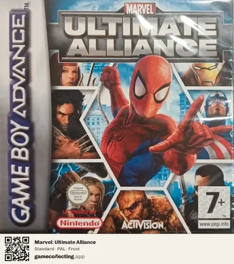 Marvel: Ultimate Alliance Game Boy Advance, PAL box front