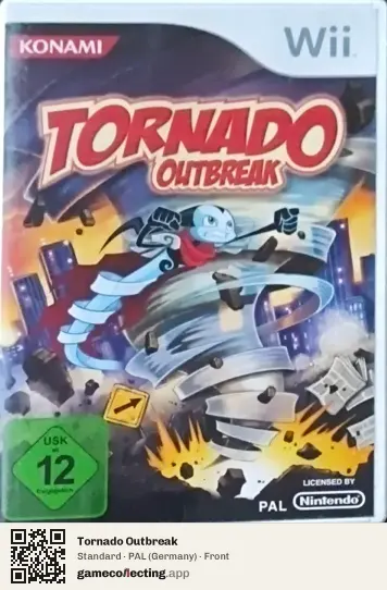 Tornado Outbreak Nintendo Wii, Germany box front