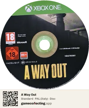 A Way Out Xbox One, PAL disc