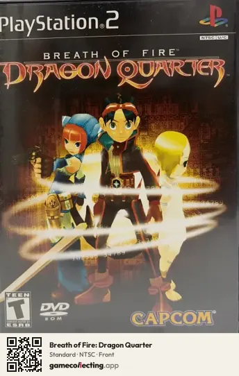 Breath of Fire: Dragon Quarter PlayStation 2, NTSC box front
