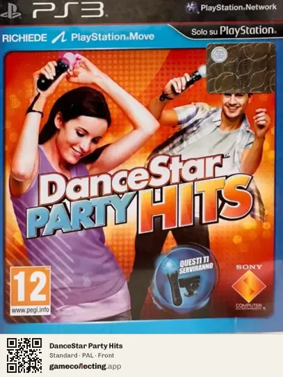DanceStar Party Hits PlayStation 3, PAL box front