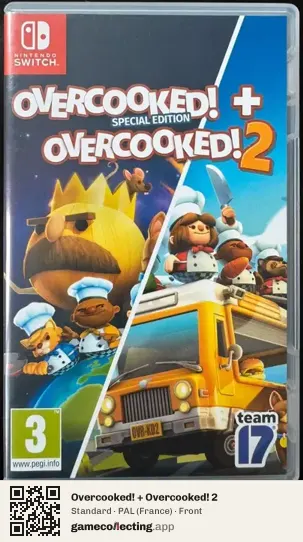 Overcooked! + Overcooked! 2 Nintendo Switch, France box front