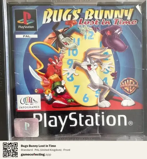 Bugs Bunny Lost in Time PlayStation, United Kingdom box front