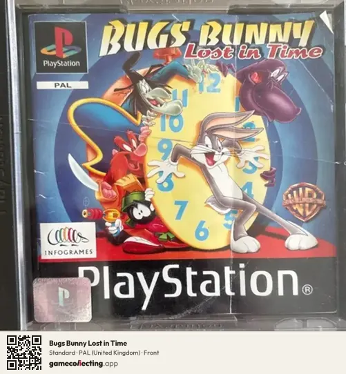 Bugs Bunny Lost in Time PlayStation, United Kingdom box front