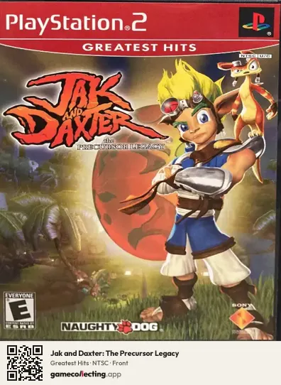 Jak and Daxter: The Precursor Legacy PlayStation 2, NTSC box front