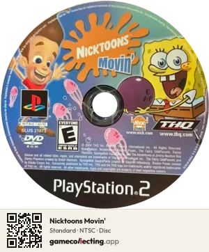 Nicktoons Movin' PlayStation 2, NTSC disc