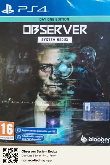 Observer: System Redux PlayStation 4, PAL box front