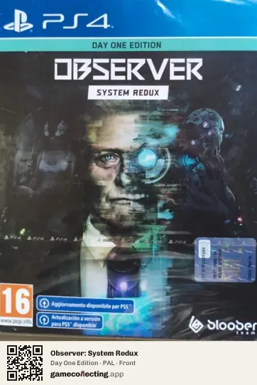 Observer: System Redux PlayStation 4, PAL box front
