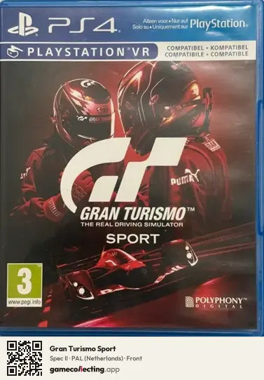 Gran Turismo Sport PlayStation 4, Netherlands box front