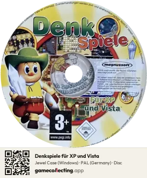 Denkspiele für XP und Vista Computer, PAL disc