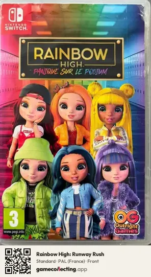 Rainbow High: Runway Rush Nintendo Switch, France box front