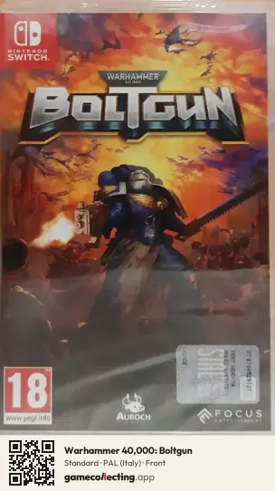 Warhammer 40,000: Boltgun Nintendo Switch, Italy box front